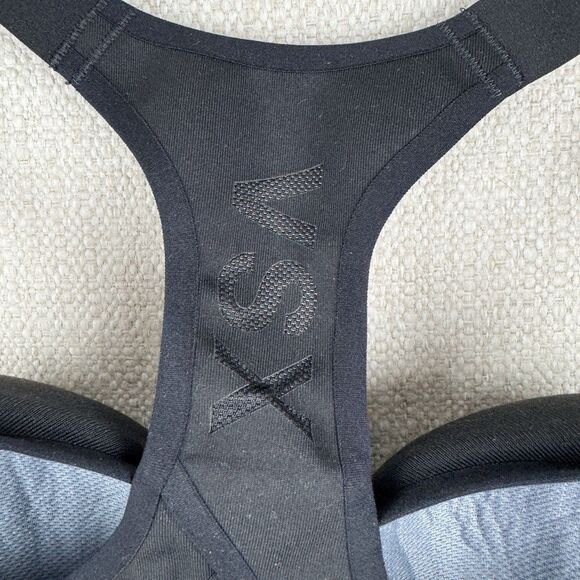 Victoria's Secret VSX Sports Bra Size 36C Mesh Black Racerback Padded Athletic - Picture 8 of 15